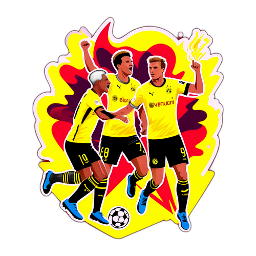 Dortmund vs Leverkusen Klistermärke