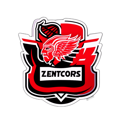 Minimalist Hockey Rink Sticker