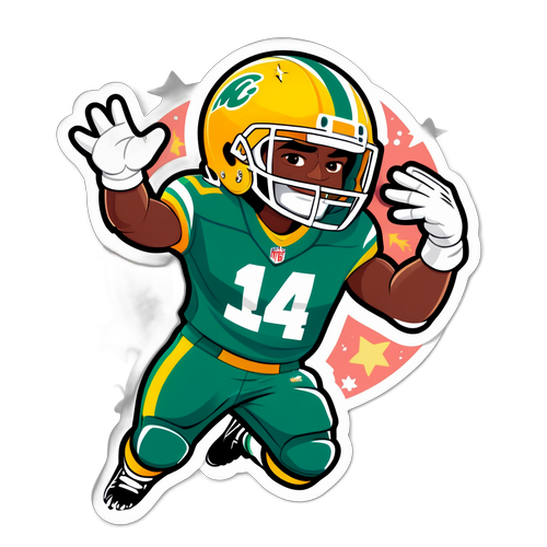 Playful Cartoon Sticker of Marquez Valdes-Scantling