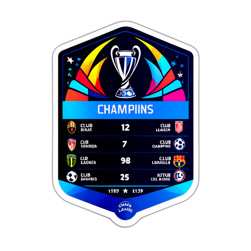 Champions League Standings Sticker