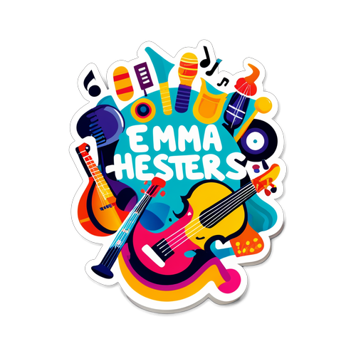 Sticker met de tekst 'Emma Heesters'