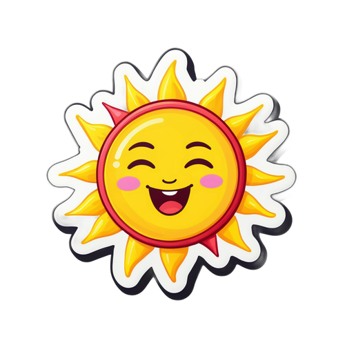 生日场景用的可爱黄色太阳