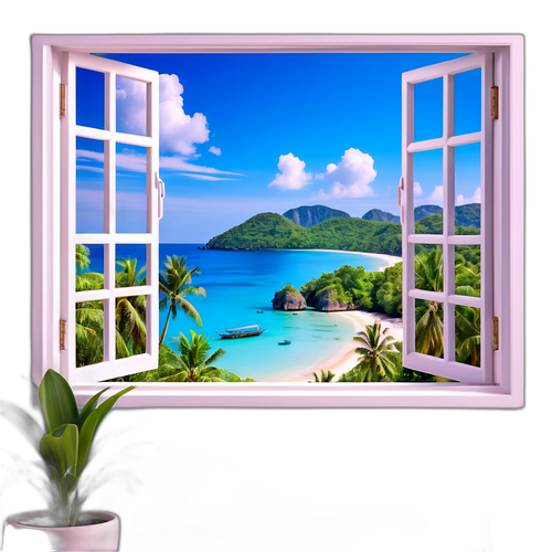 Вікно з видом на живописний Пхукет