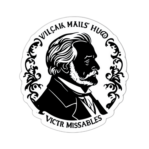 Adesivo ispirato a Victor Hugo