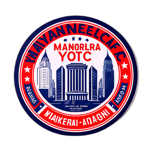 Nostalgischer NYC Bürgermeisterwahl-Aufkleber