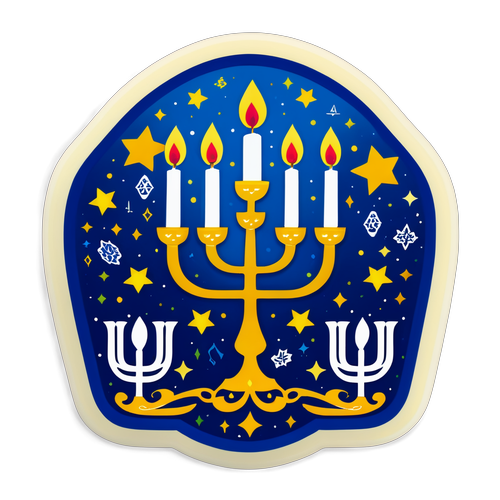 Festivalsticker til Hanukkah