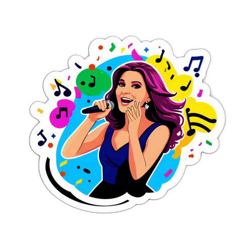 Μαγευτικό αυτοκόλλητο της Παπαρίζου στη σκηνή