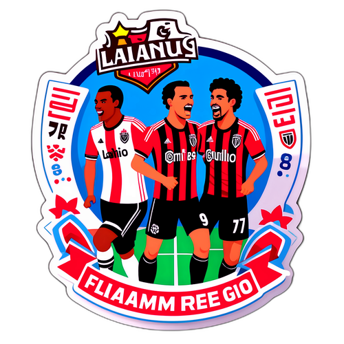 Lanús vs Flamengo Rivalry Sticker