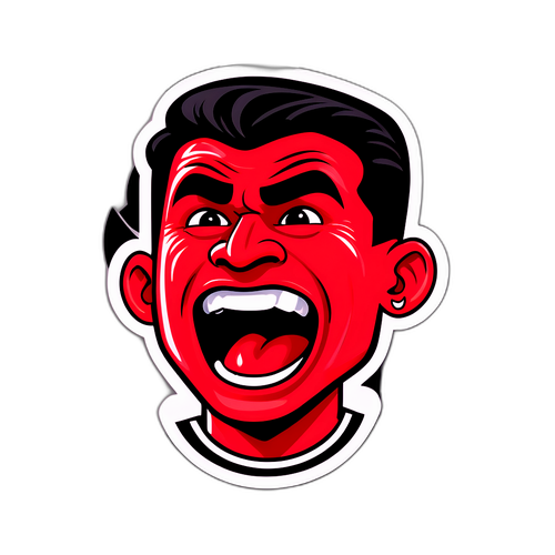 Sticker thể hiện cảm xúc trong trận kickoff giữa Bragantino và Flamengo
