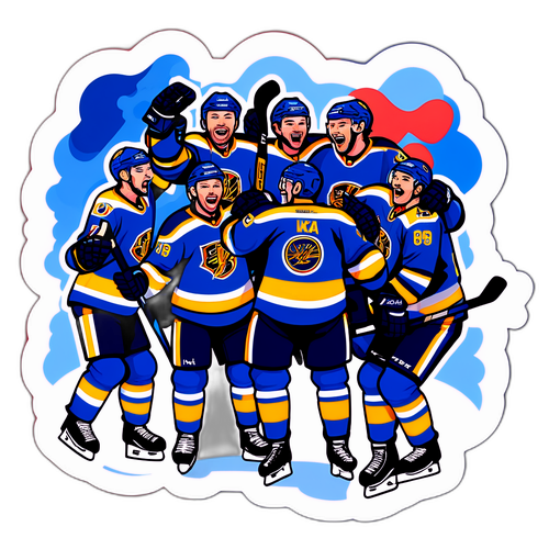 Sticker med Mora IK:s arena och jublande fans