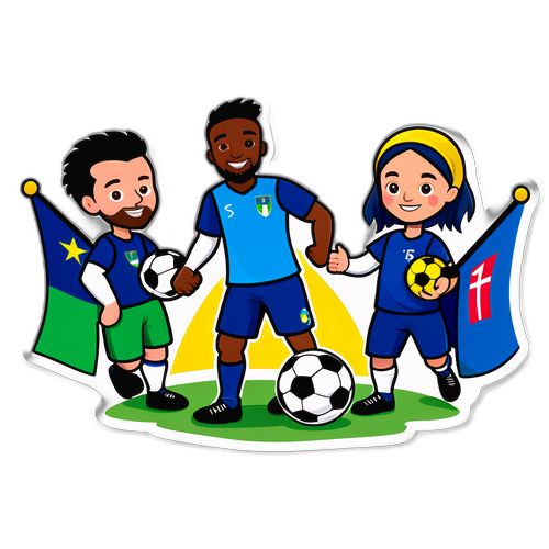 Sticker ya Ushindani wa Soka kati ya Slovenia na Kosovo