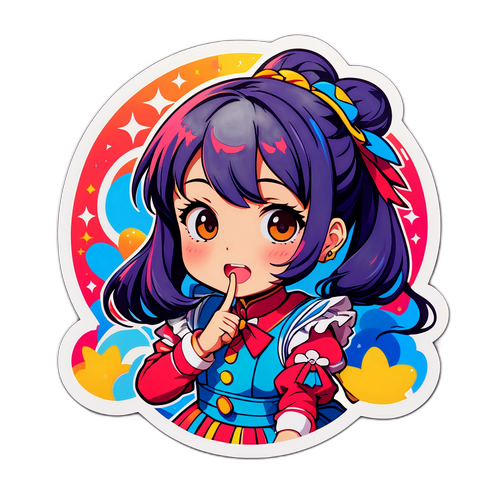 あやか田口のアイドルア aura ステッカー