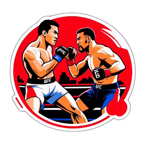 UFC 파이터의 대결 스티커