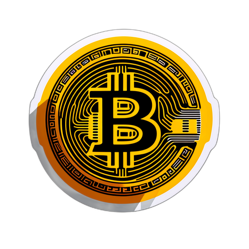 สติกเกอร์แสดงราคา Bitcoin ในสไตล์ศิลป์