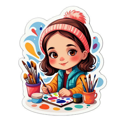 מדבקת נועה קולר בעיצוב אמנותי