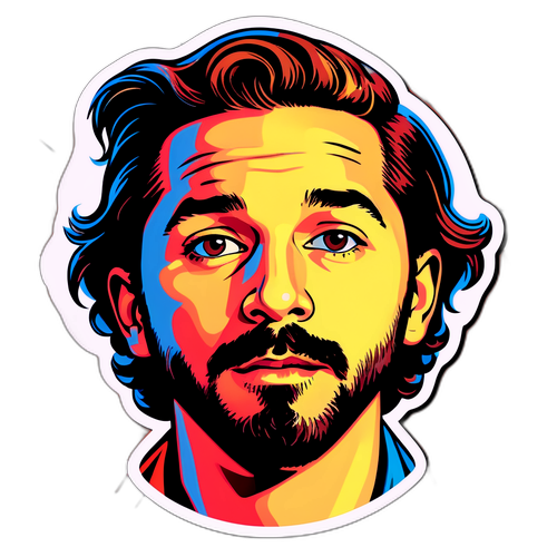 Pop-Art Portræt af Shia LaBeouf