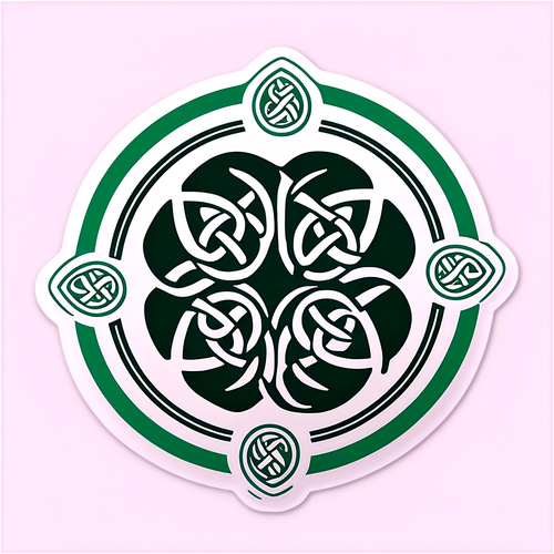 Inspiracyjna naklejka z logo Celtic i podnoszącym na duchu cytatem