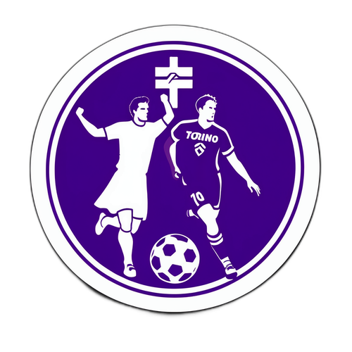 Αυτοκόλλητο με το λογότυπο της Φιορεντίνα και του Τορίνο