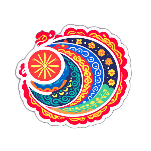 정동영 상징색과 패턴 스티커