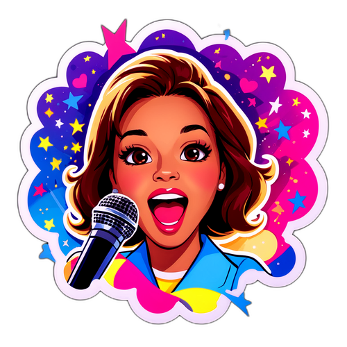 Jeanne chantant avec enthousiasme