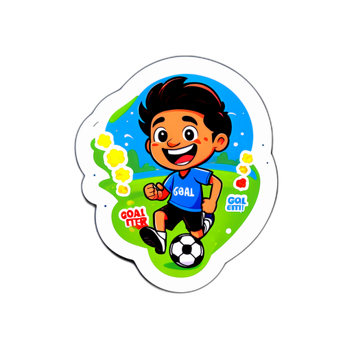 Stiker Karakter Kartun Gianluca Scamacca