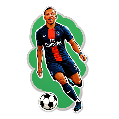 Stickerul care Te Va Face Să Te Simți Ca un Campion: Mbappe în Acțiune!