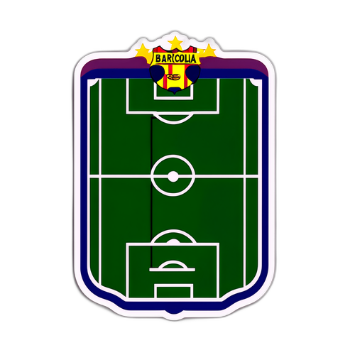Desain Stiker Lapangan Sepakbola Minimalis