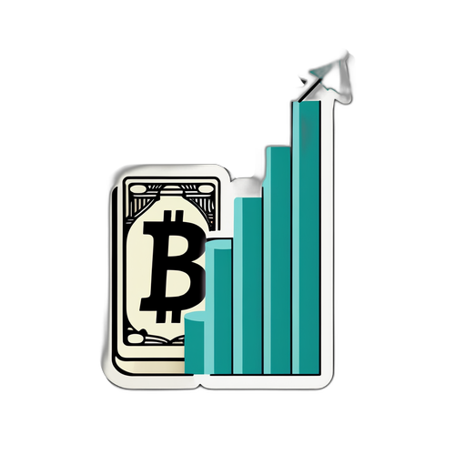 Gráfico em Ascensão com Imagem de Dólar
