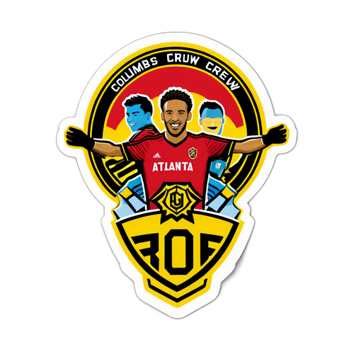 Sticker que captura un momento entre Columbus Crew y Atlanta United