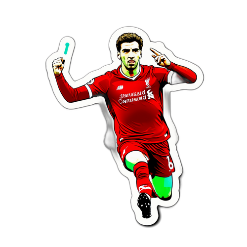 สติกเกอร์นักเตะลิเวอร์พูลที่มีข้อความเกี่ยวกับ 'แอนฟิลด์'