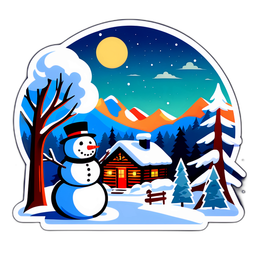 Scena invernale serena