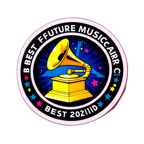 Стикер с наградой Грэмми 2026 года