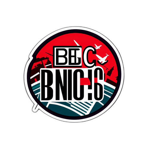 Modern BBC hírek matricák