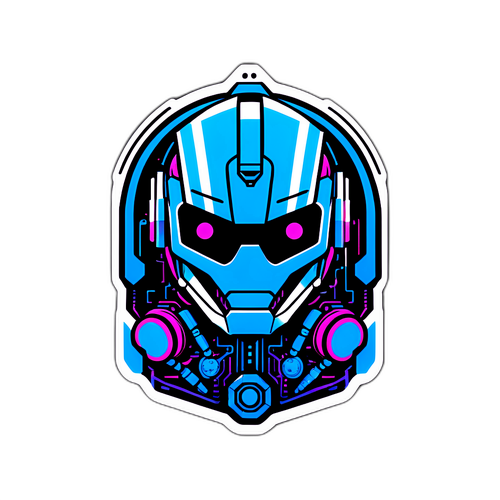 Autocollant Futuriste "Code the Forge"