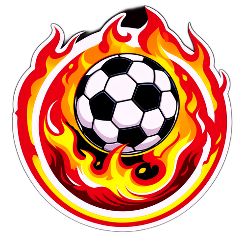 Stiker Bola Sepak Berapi