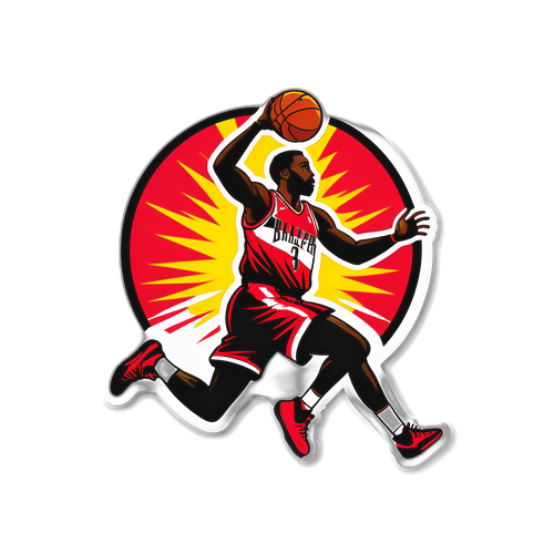 Autocollant dynamique des Trail Blazers