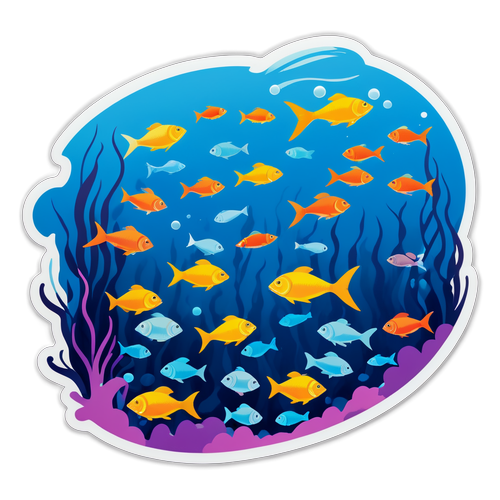 魚の群れのデザイン