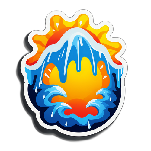 สติ๊กเกอร์ร้อนแรงใจกลางความร้อน