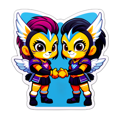Cute Stickers ng Aces at Valkyries