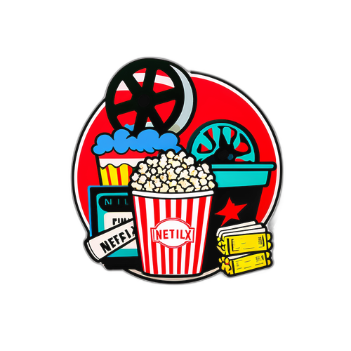 Vintage Netflix Sticker