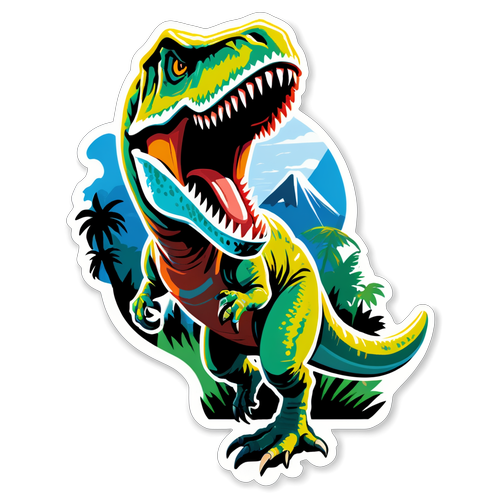 Jurassic World T-Rex Sticker