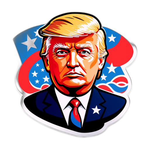 Künstlerische Darstellung von Donald Trump