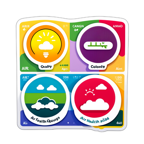 空氣品質指數變化貼紙