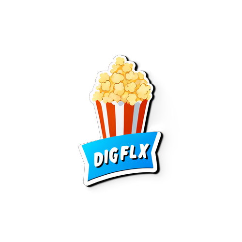 DIGIFLEX Popcorn Cinema Sticker