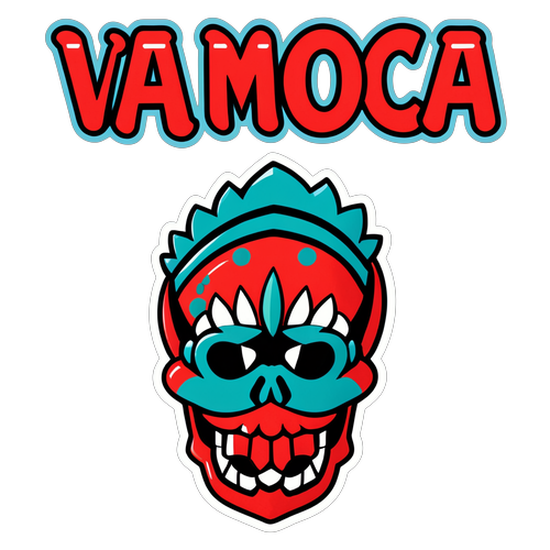 Desain Stiker Minimalis 'Va Moca'