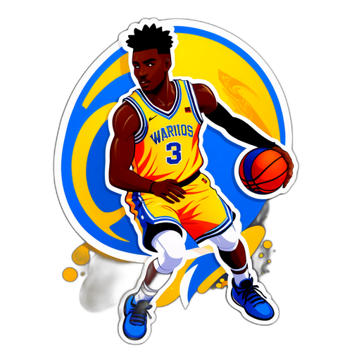 Sticker na May Temang Basketball na Si Jonathan Kuminga