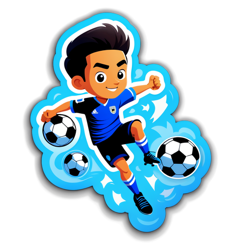 Matibay na Sticker ng Blue Lock: Pagsasama ng Soccer at Ambisyon