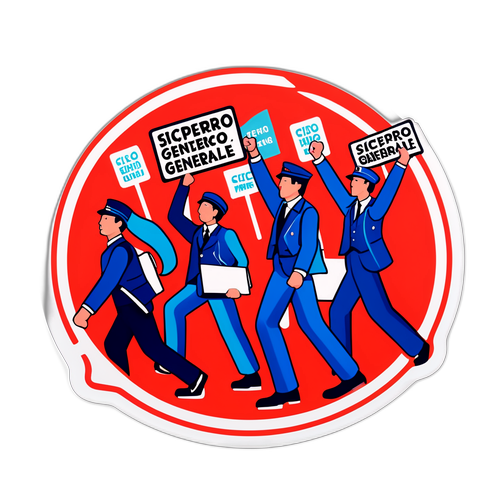 Adesivo Sciopero Generale