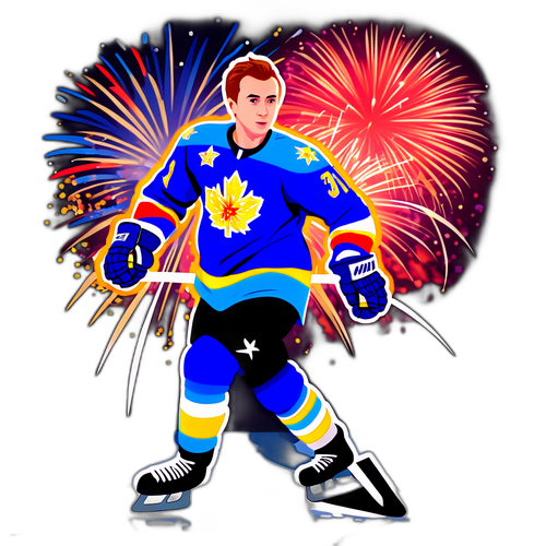 Стикер Іллі Малініна на ковзанах