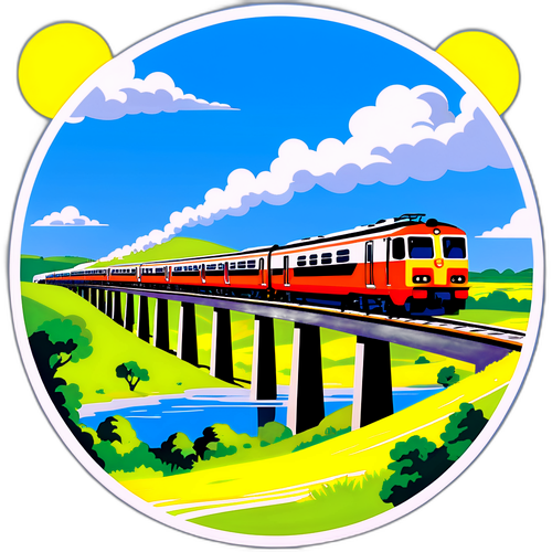 田舎風景を走るJR中央線の列車